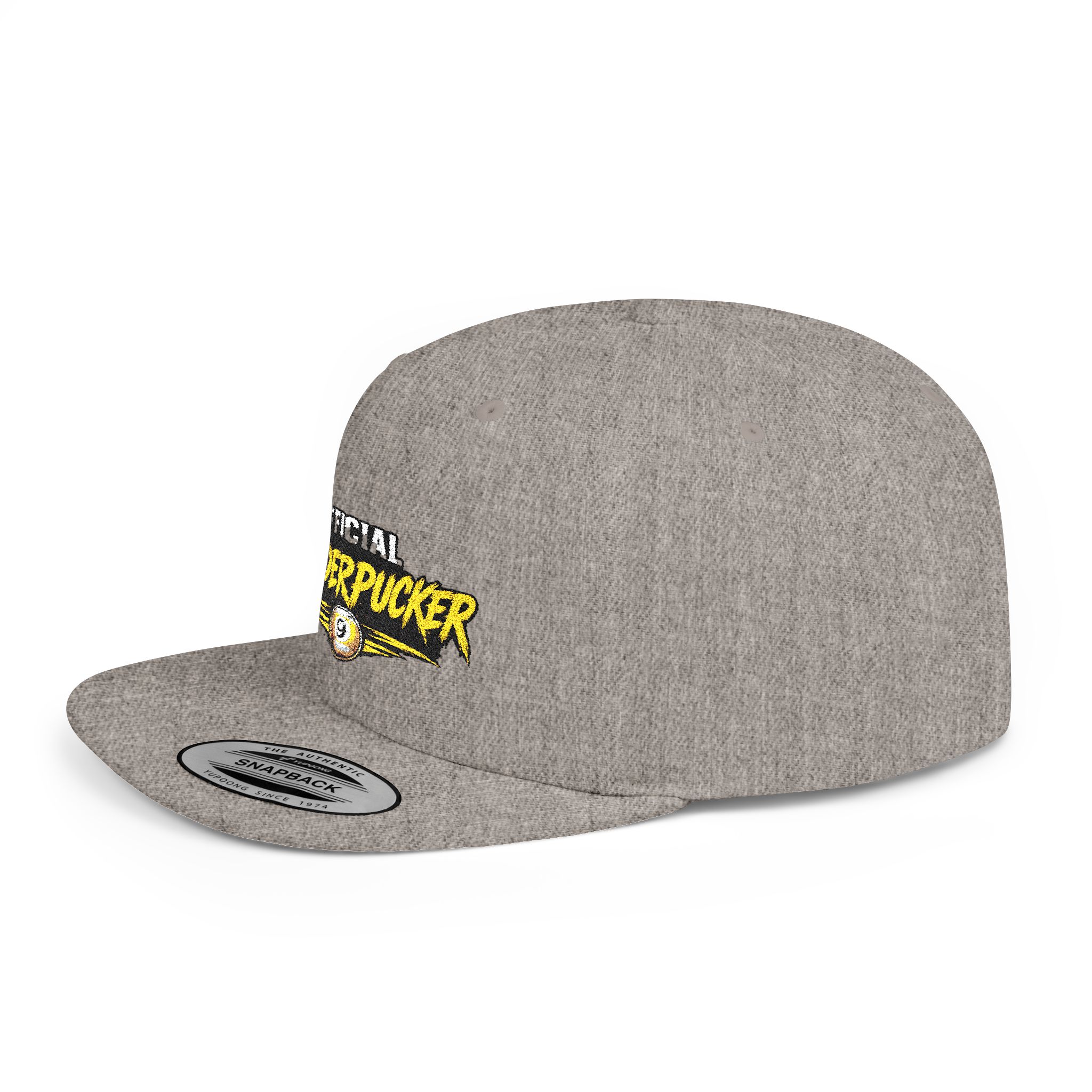 Snapback Hat — "Official Mudderpucker" Embroidered Flat-Bill Cap - Image 39