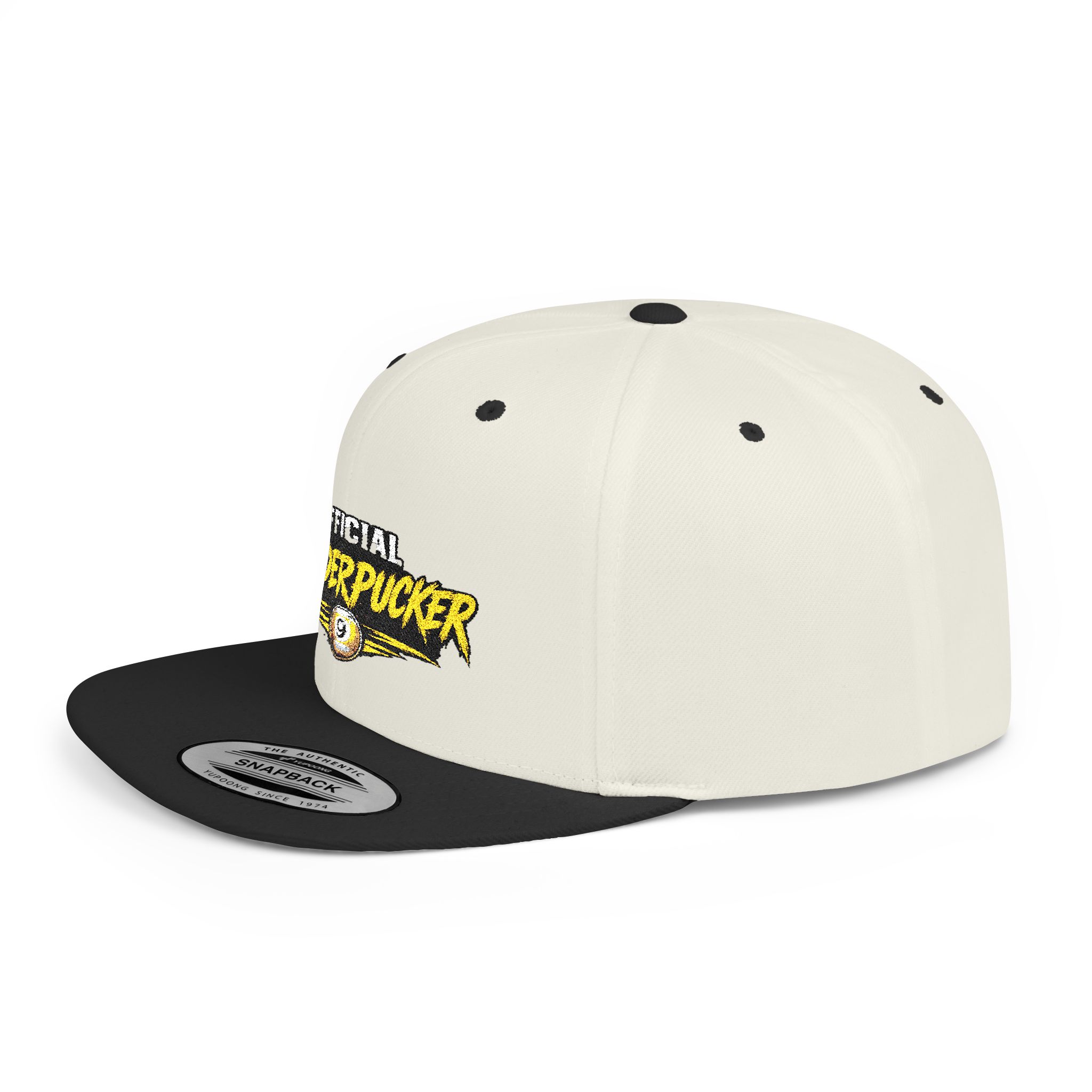 Snapback Hat — "Official Mudderpucker" Embroidered Flat-Bill Cap - Image 35