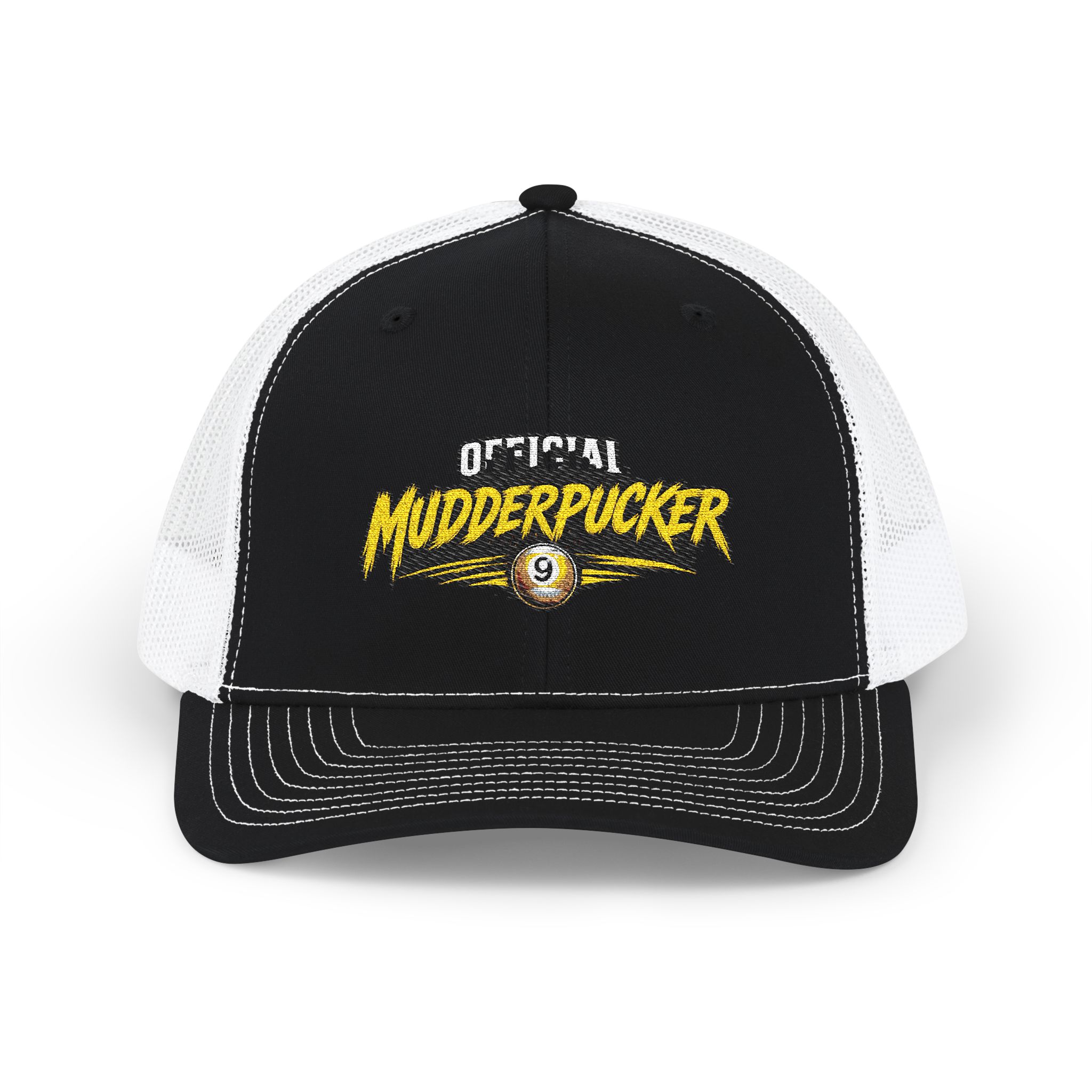 Mudderpucker Trucker Cap – Vintage Racing Logo Snapback - Image 5
