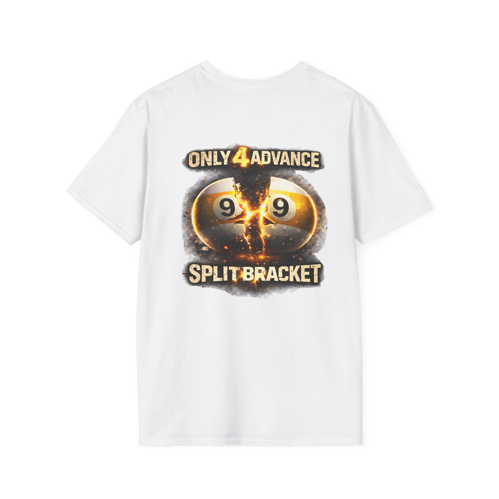 Split Bracket | Only 4 Advance | Limited Edition Pool Shirt - Image 7