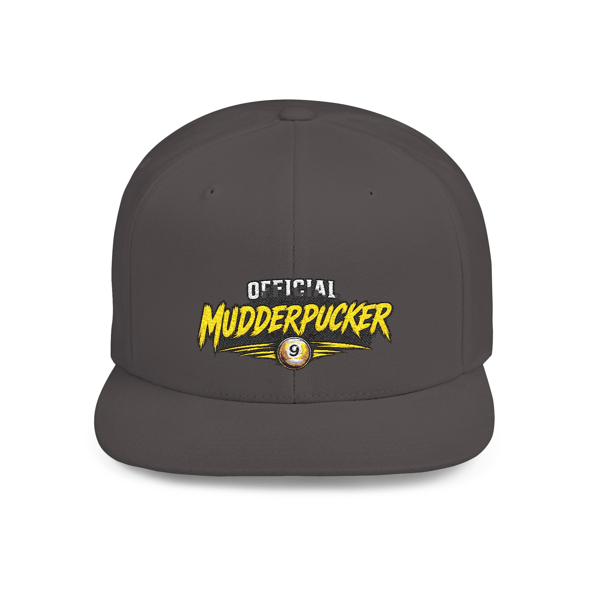 Snapback Hat — "Official Mudderpucker" Embroidered Flat-Bill Cap - Image 41