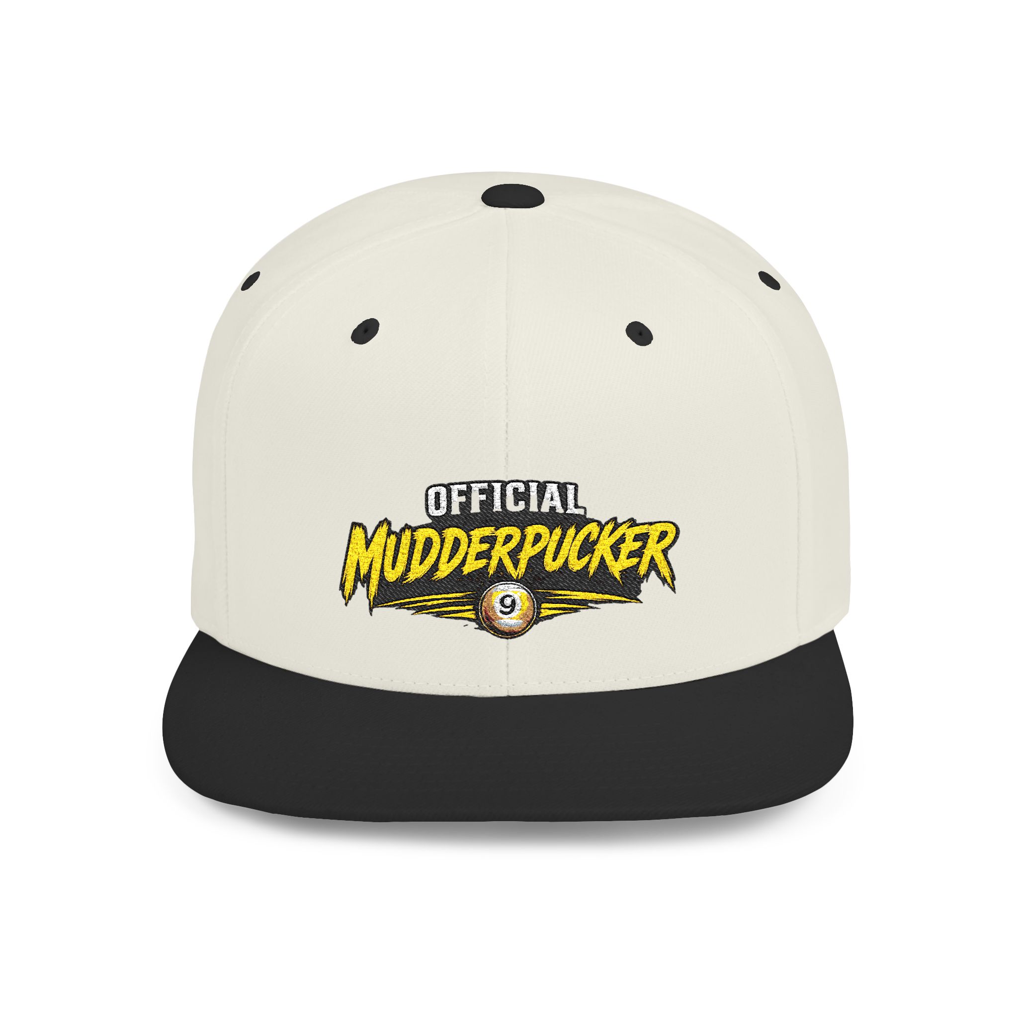Snapback Hat — "Official Mudderpucker" Embroidered Flat-Bill Cap - Image 33