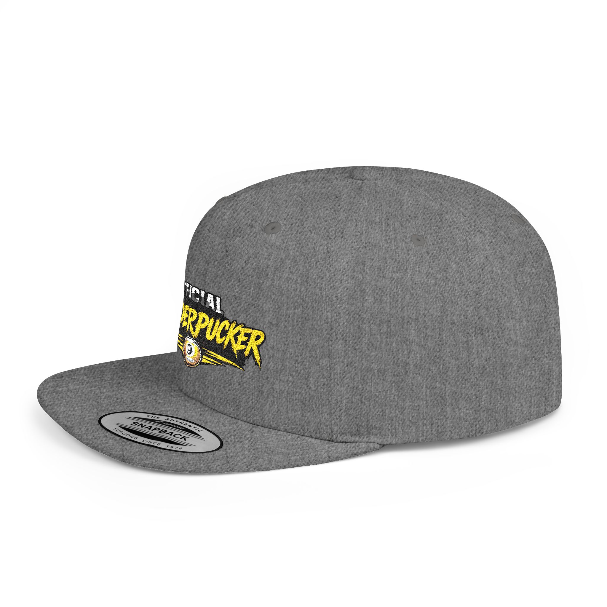 Snapback Hat — "Official Mudderpucker" Embroidered Flat-Bill Cap - Image 15