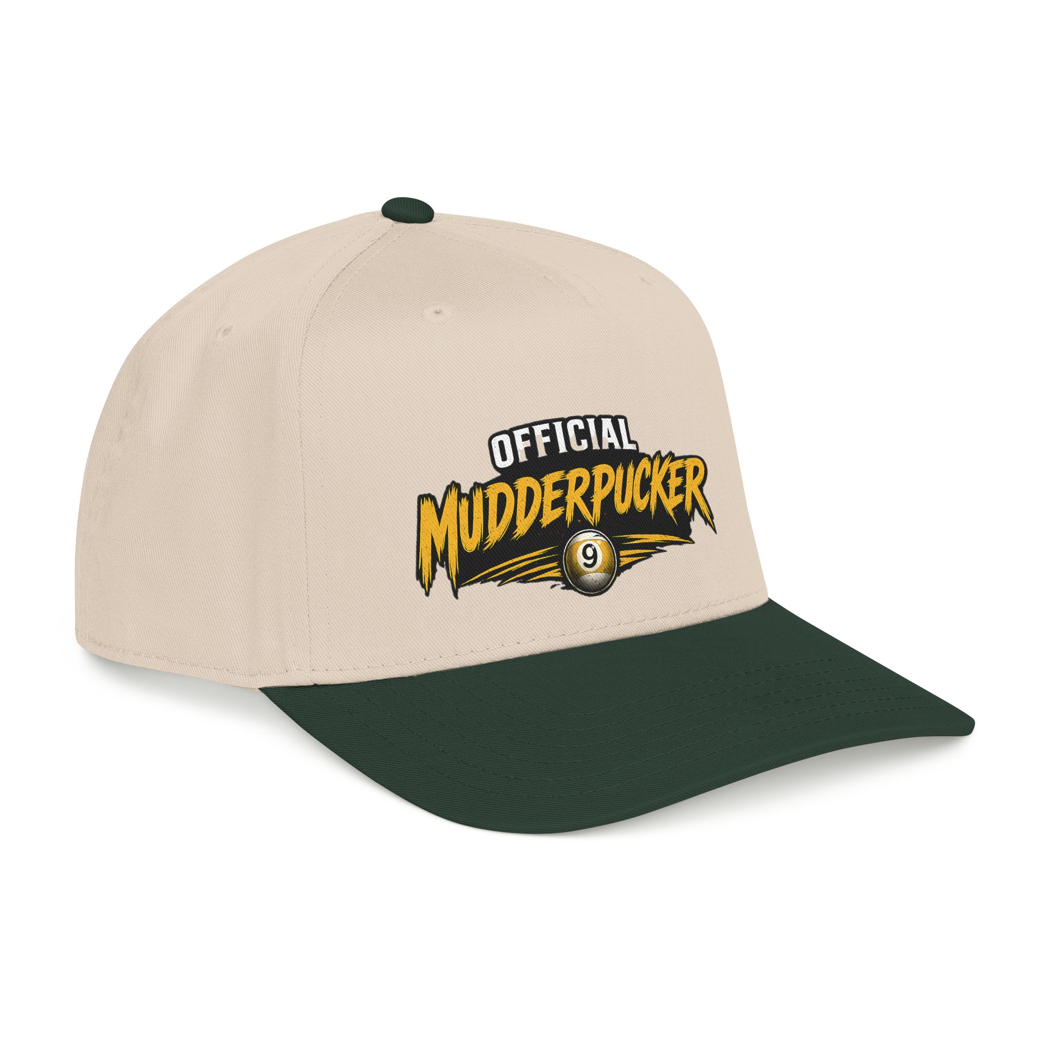 Baseball Cap — "Official Mudderpucker" Embroidered 9-Ball Pool Hat - Image 3