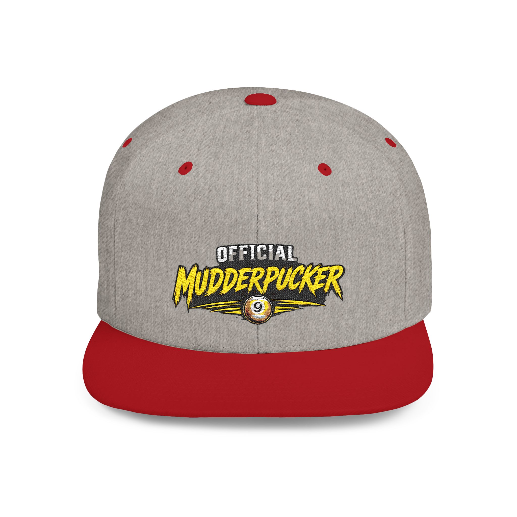 Snapback Hat — "Official Mudderpucker" Embroidered Flat-Bill Cap - Image 45