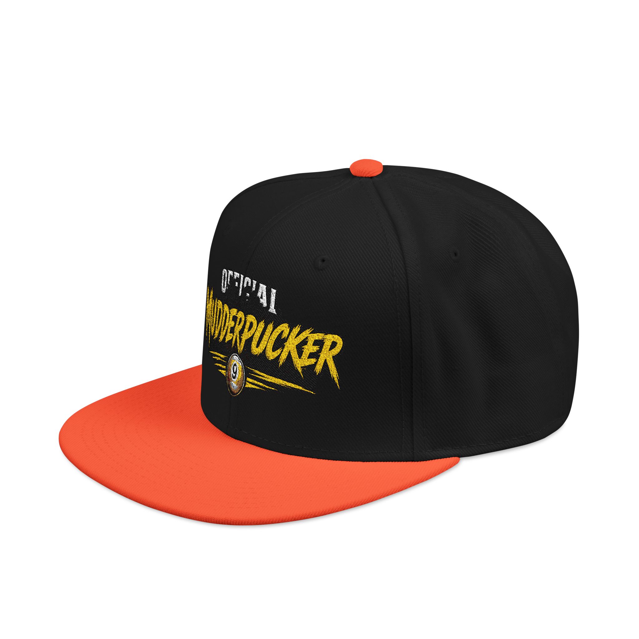 Original Mudderpucker Snapback Hat | Embroidered Flat Bill Cap - Image 25