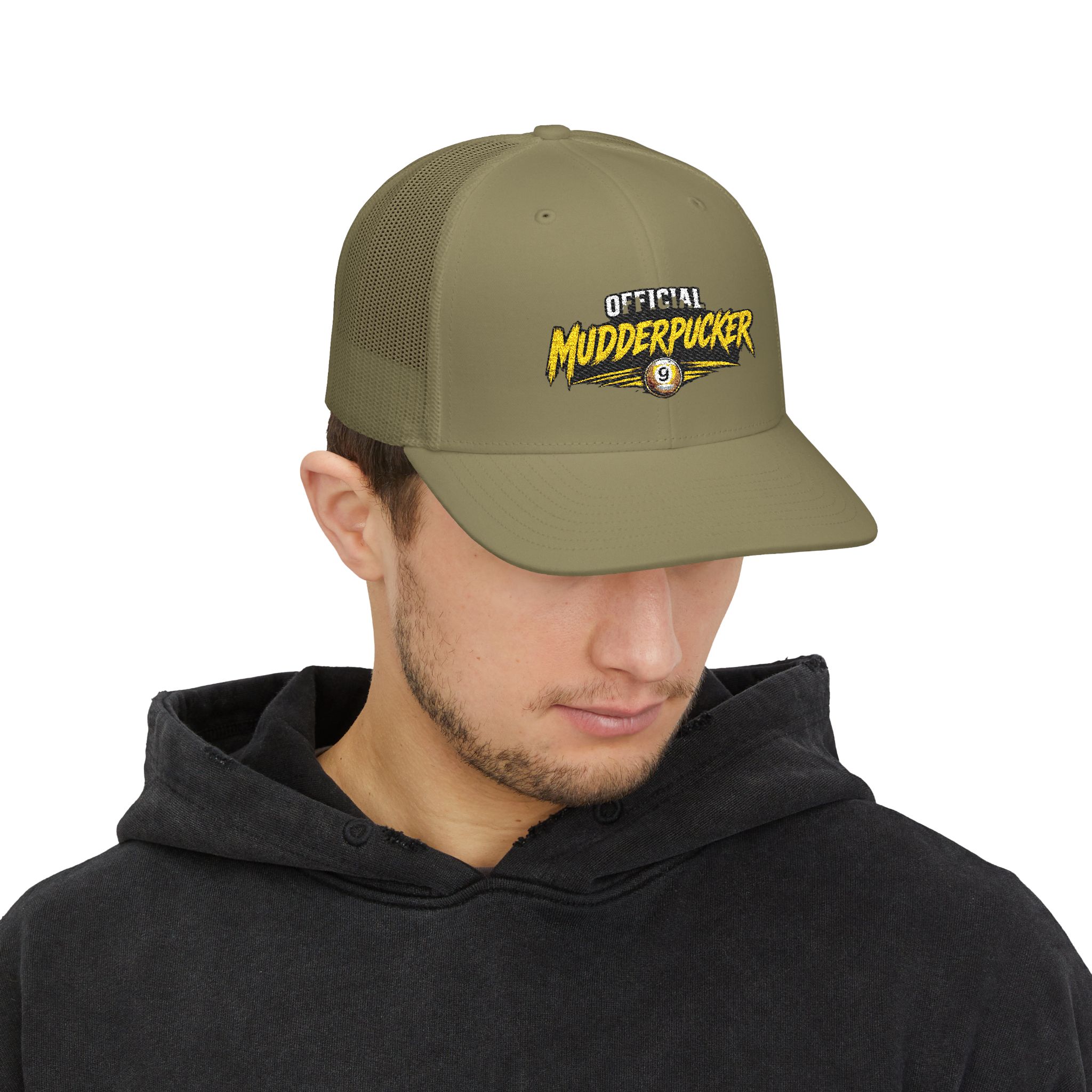 Mudderpucker Trucker Cap – Vintage Racing Logo Snapback - Image 27
