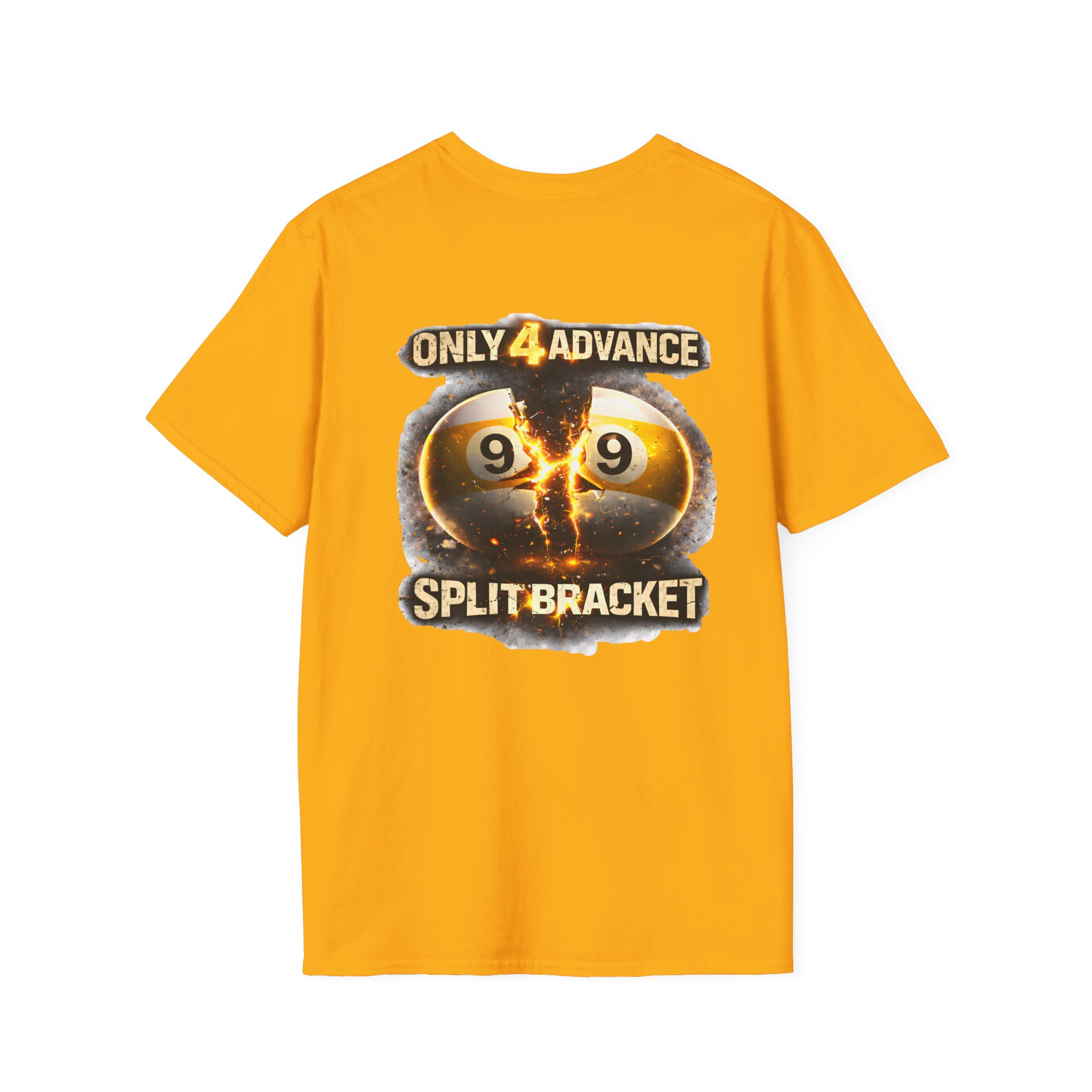 Split Bracket | Only 4 Advance | Limited Edition Pool Shirt - Image 19