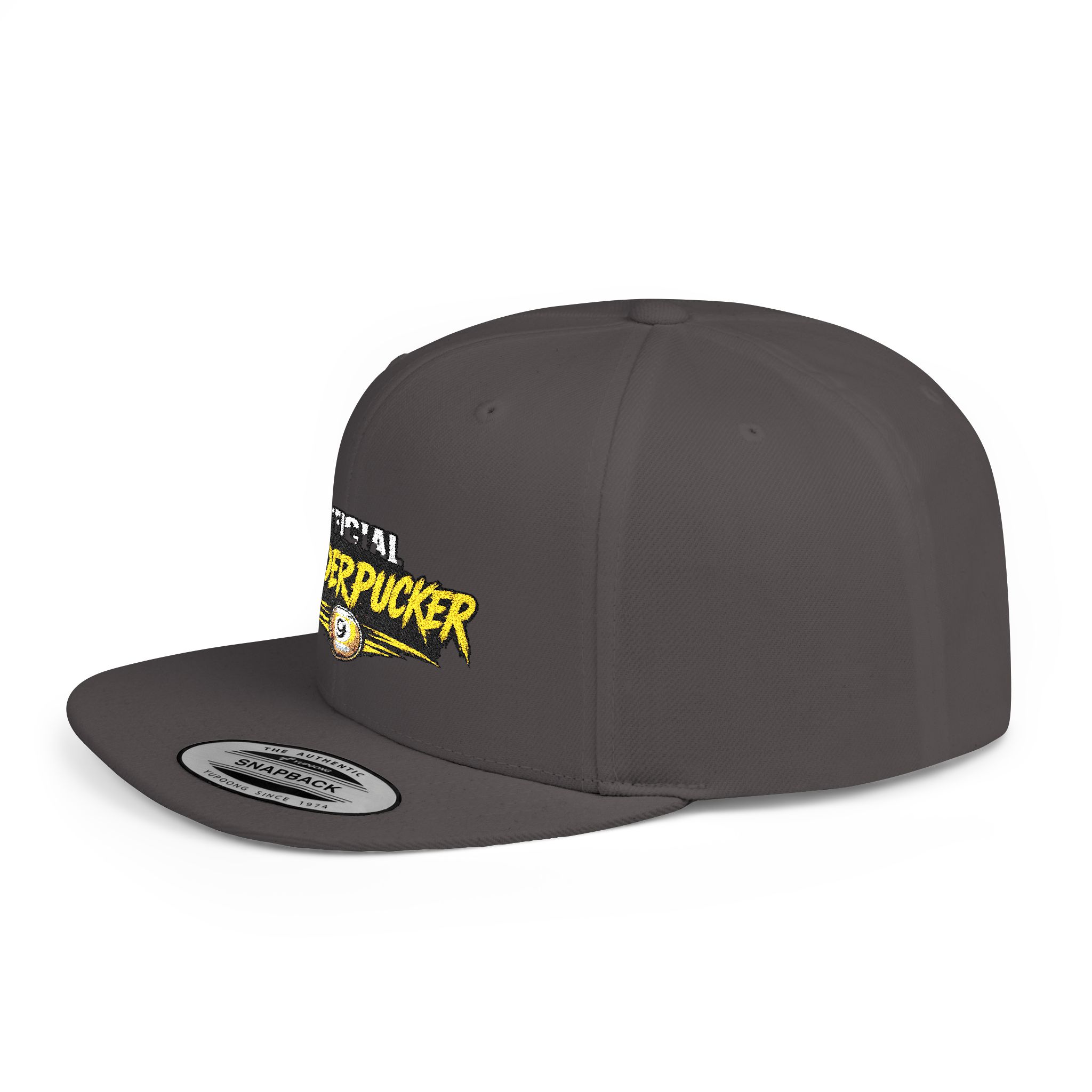 Snapback Hat — "Official Mudderpucker" Embroidered Flat-Bill Cap - Image 43