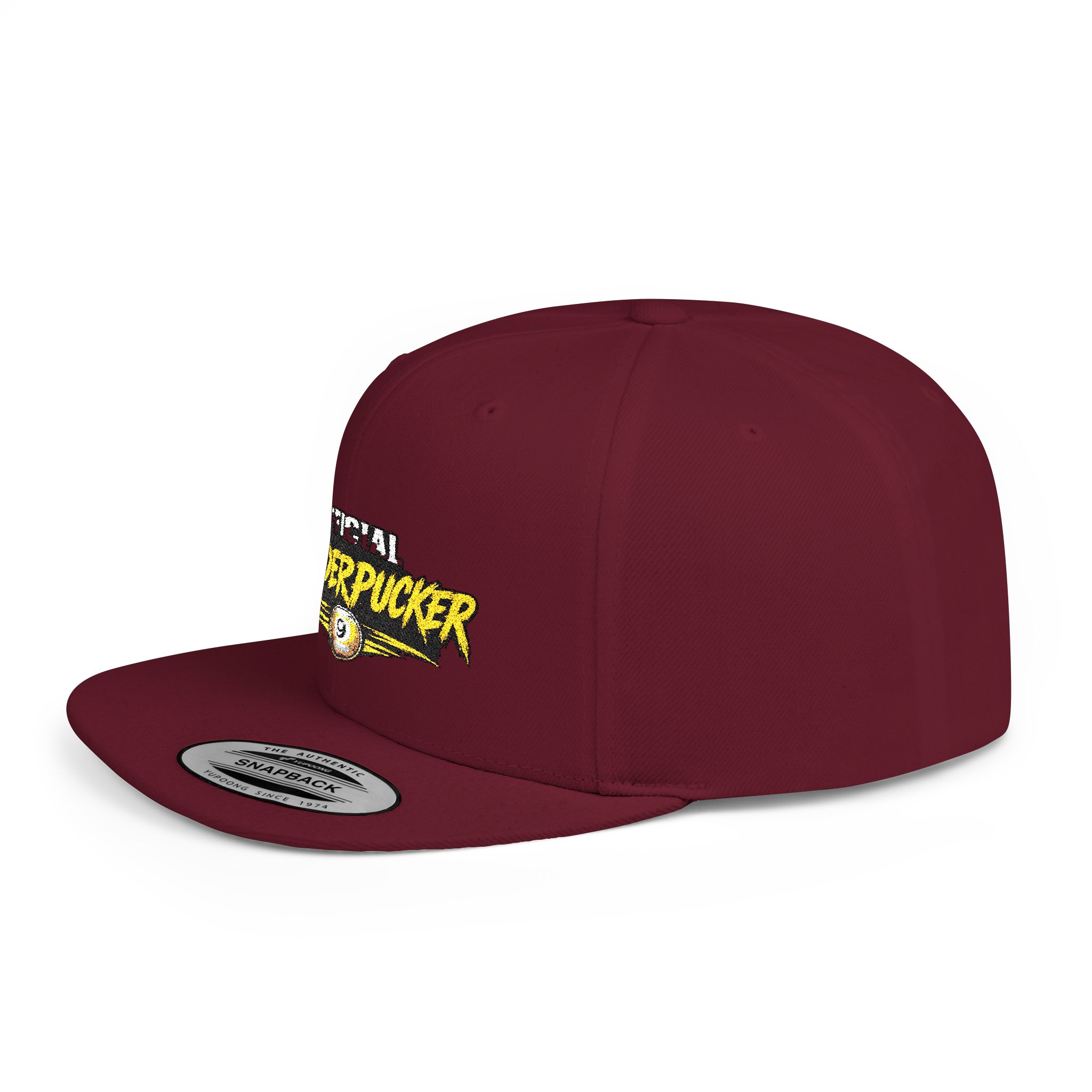 Snapback Hat — "Official Mudderpucker" Embroidered Flat-Bill Cap - Image 55