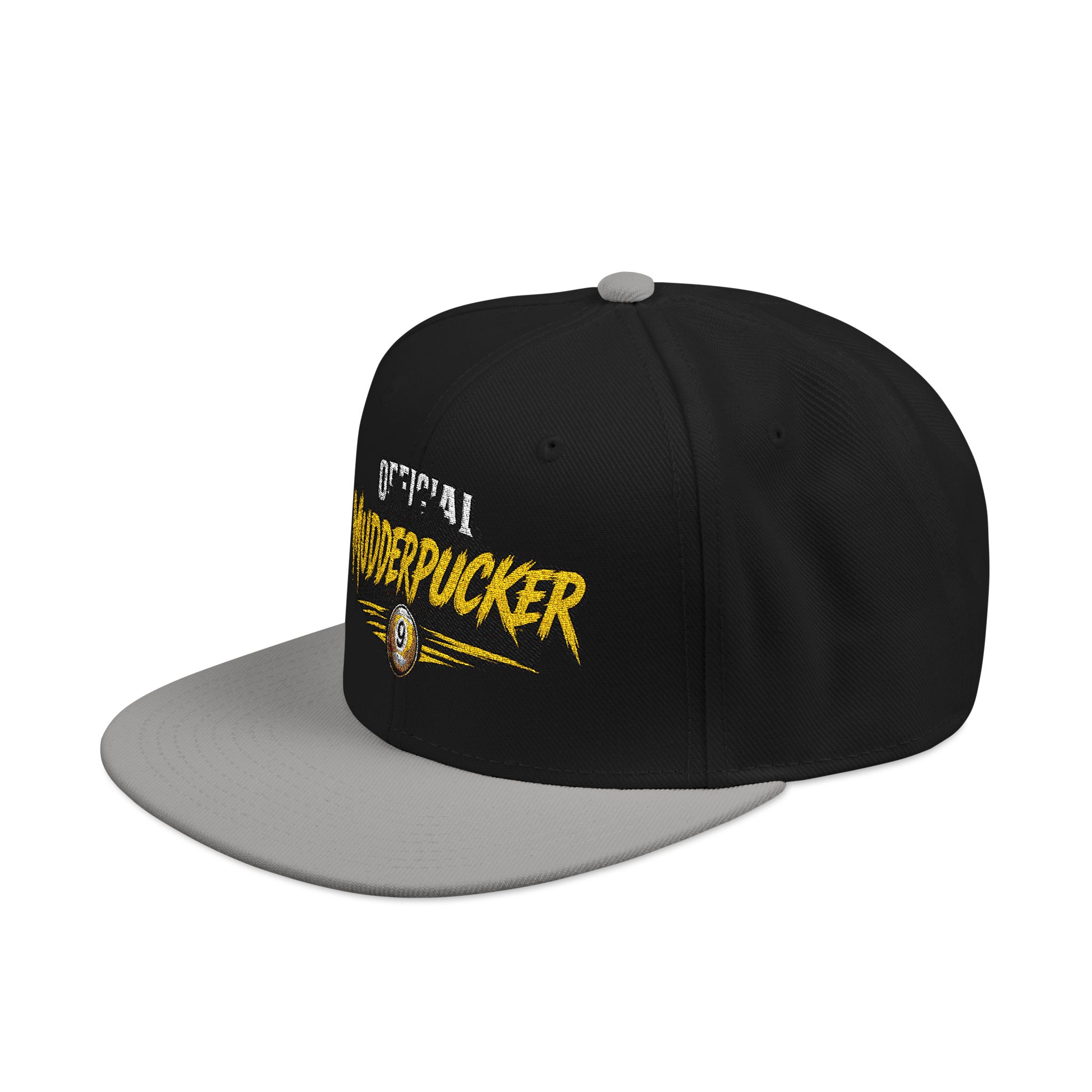 Original Mudderpucker Snapback Hat | Embroidered Flat Bill Cap - Image 37
