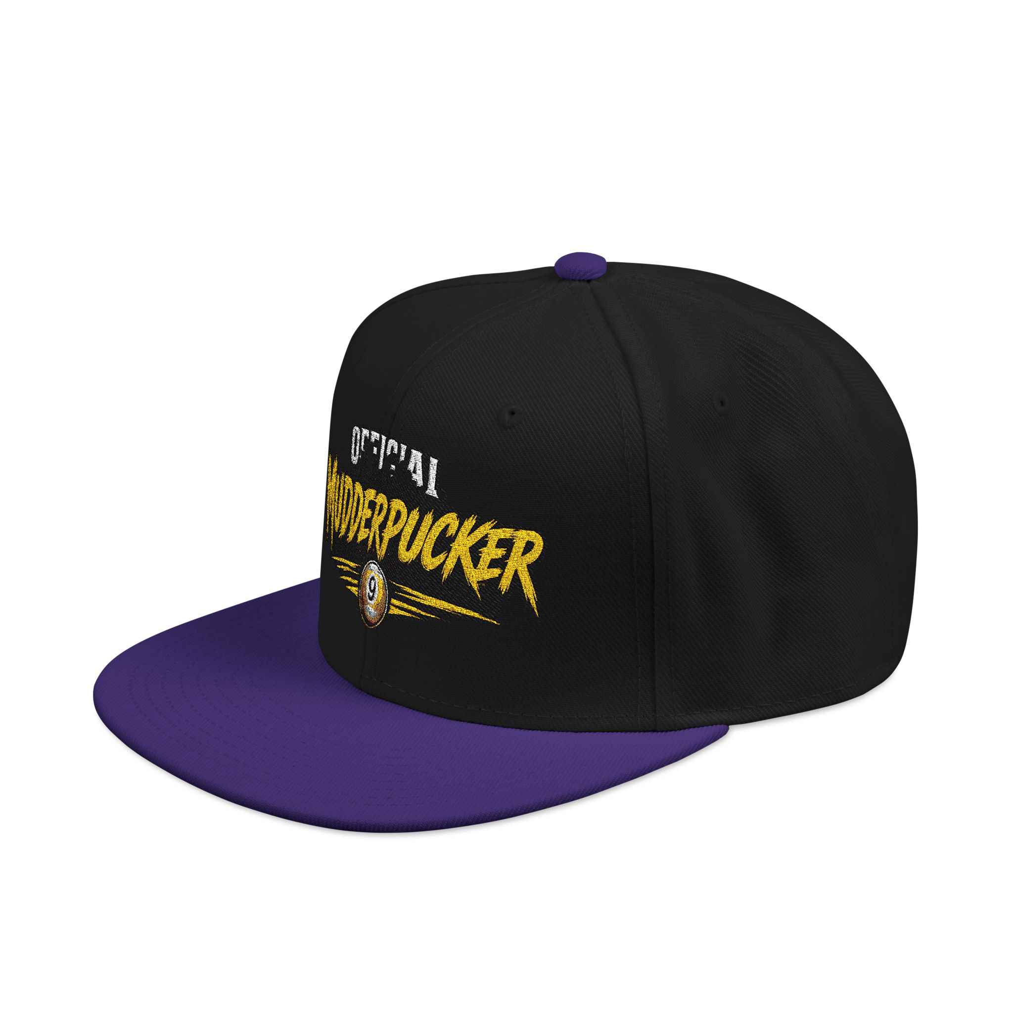 Original Mudderpucker Snapback Hat | Embroidered Flat Bill Cap - Image 29