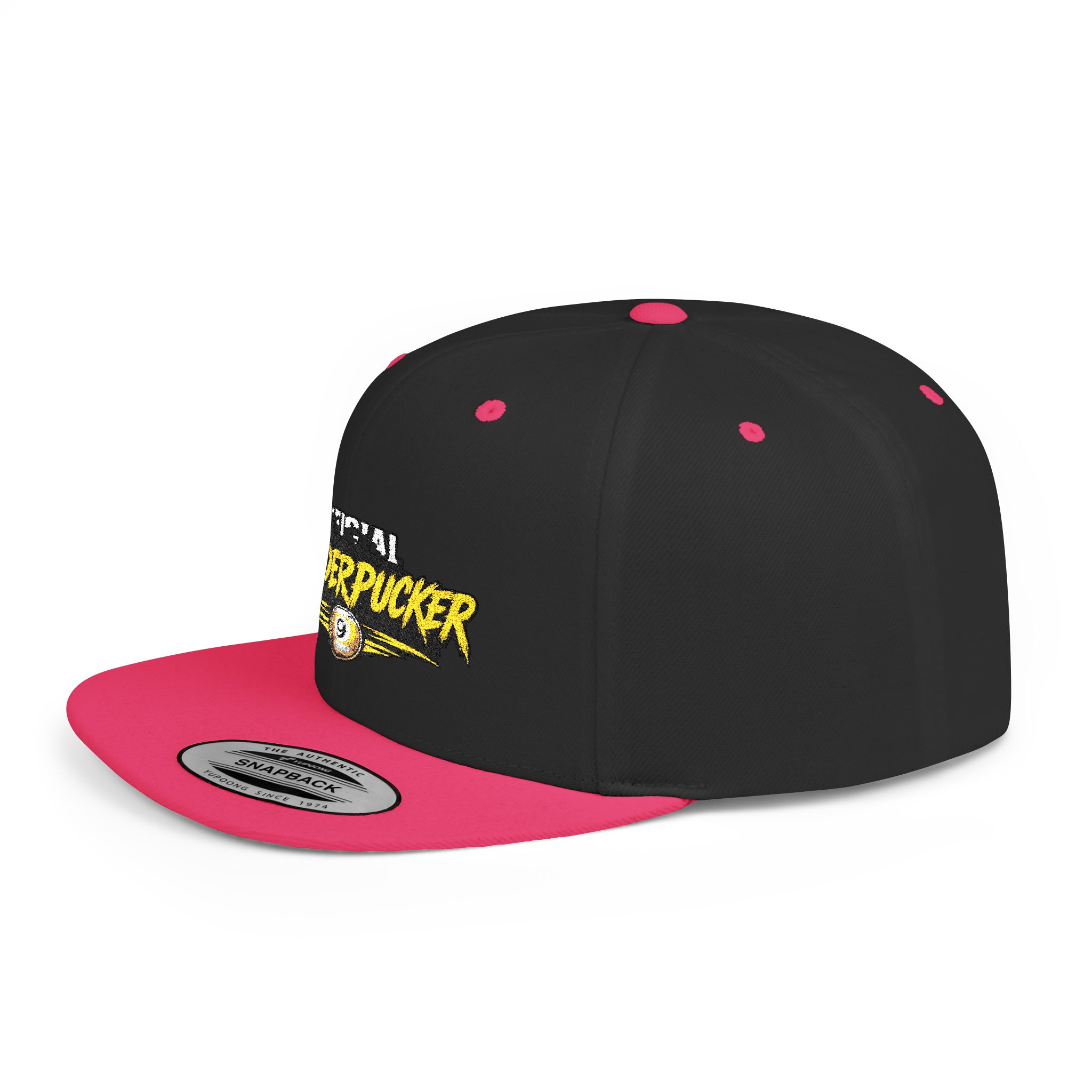 Snapback Hat — "Official Mudderpucker" Embroidered Flat-Bill Cap - Image 59