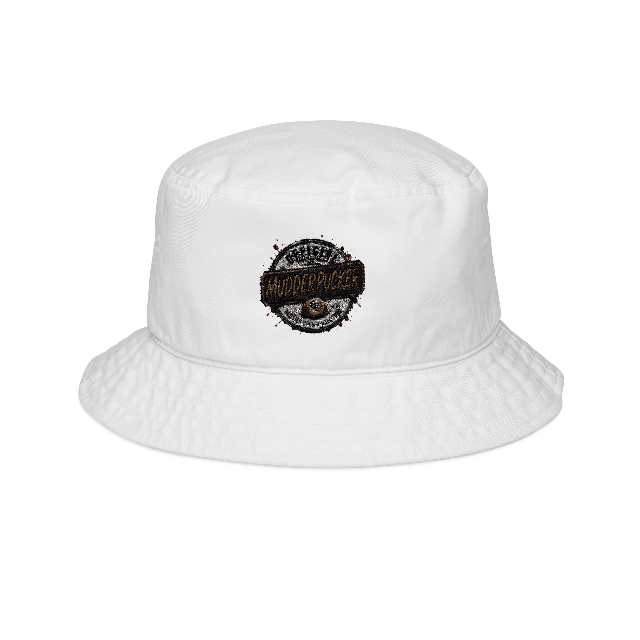 Embroidered Leopard Logo Bucket Hat — Retro Patch Casual Sun Hat - Image 2