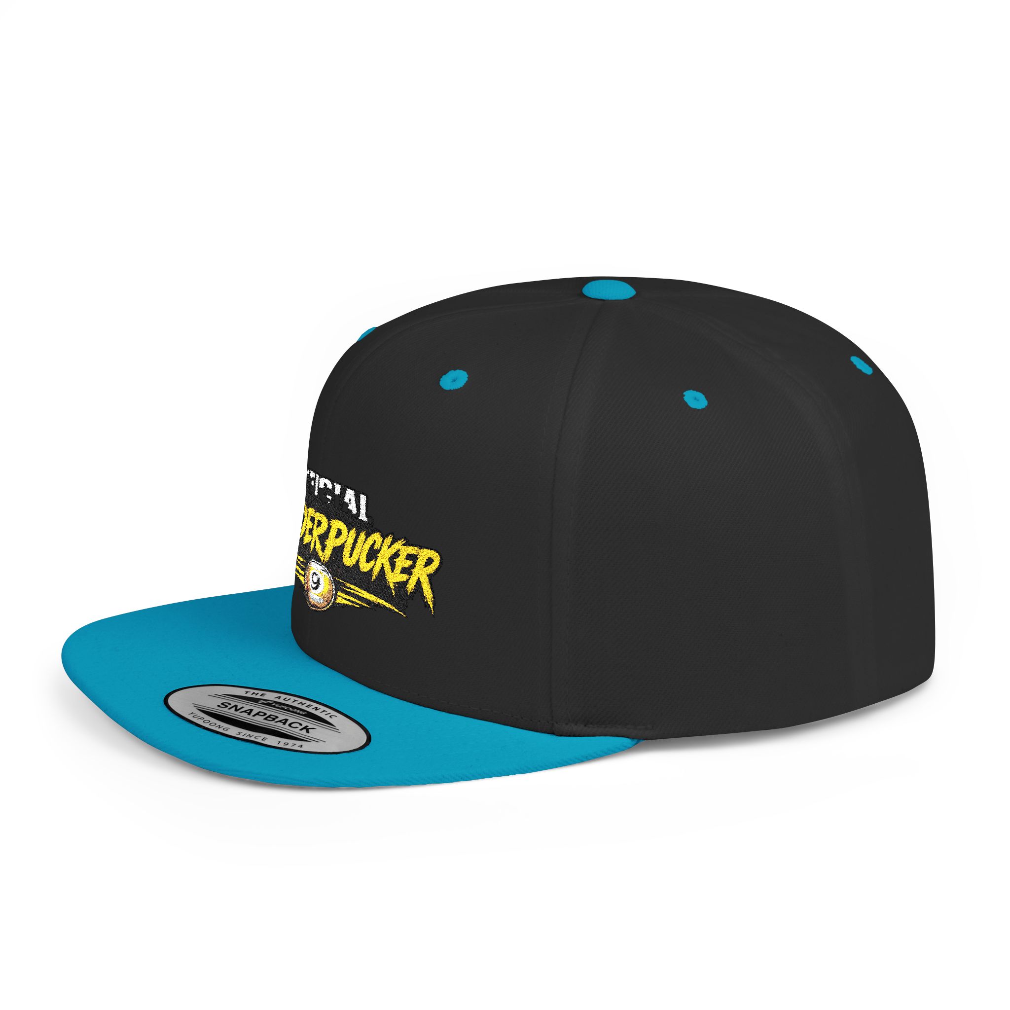 Snapback Hat — "Official Mudderpucker" Embroidered Flat-Bill Cap - Image 67