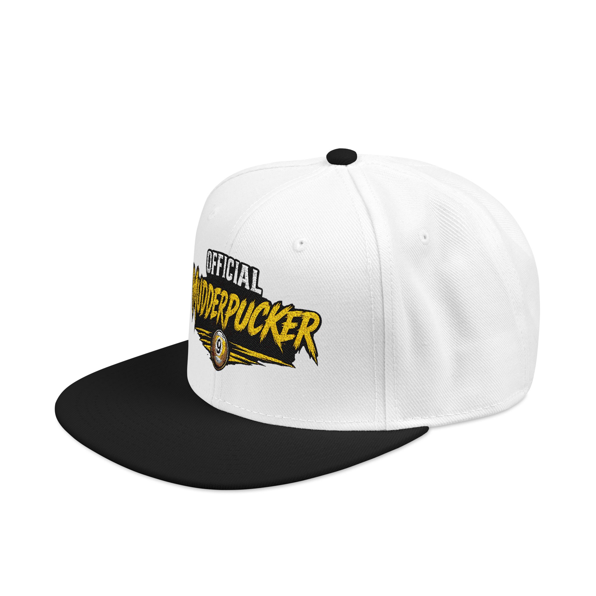 Original Mudderpucker Snapback Hat | Embroidered Flat Bill Cap - Image 41