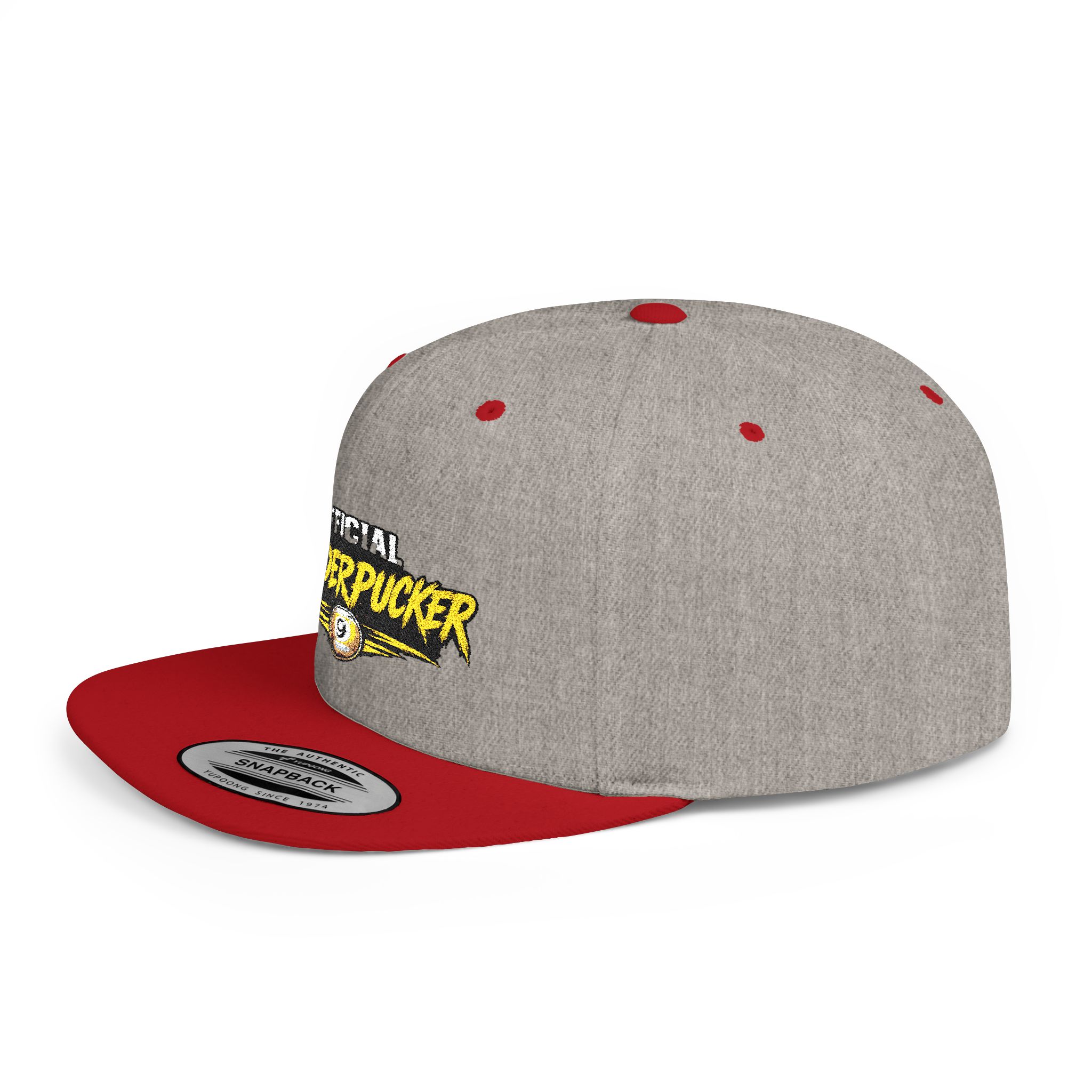 Snapback Hat — "Official Mudderpucker" Embroidered Flat-Bill Cap - Image 47