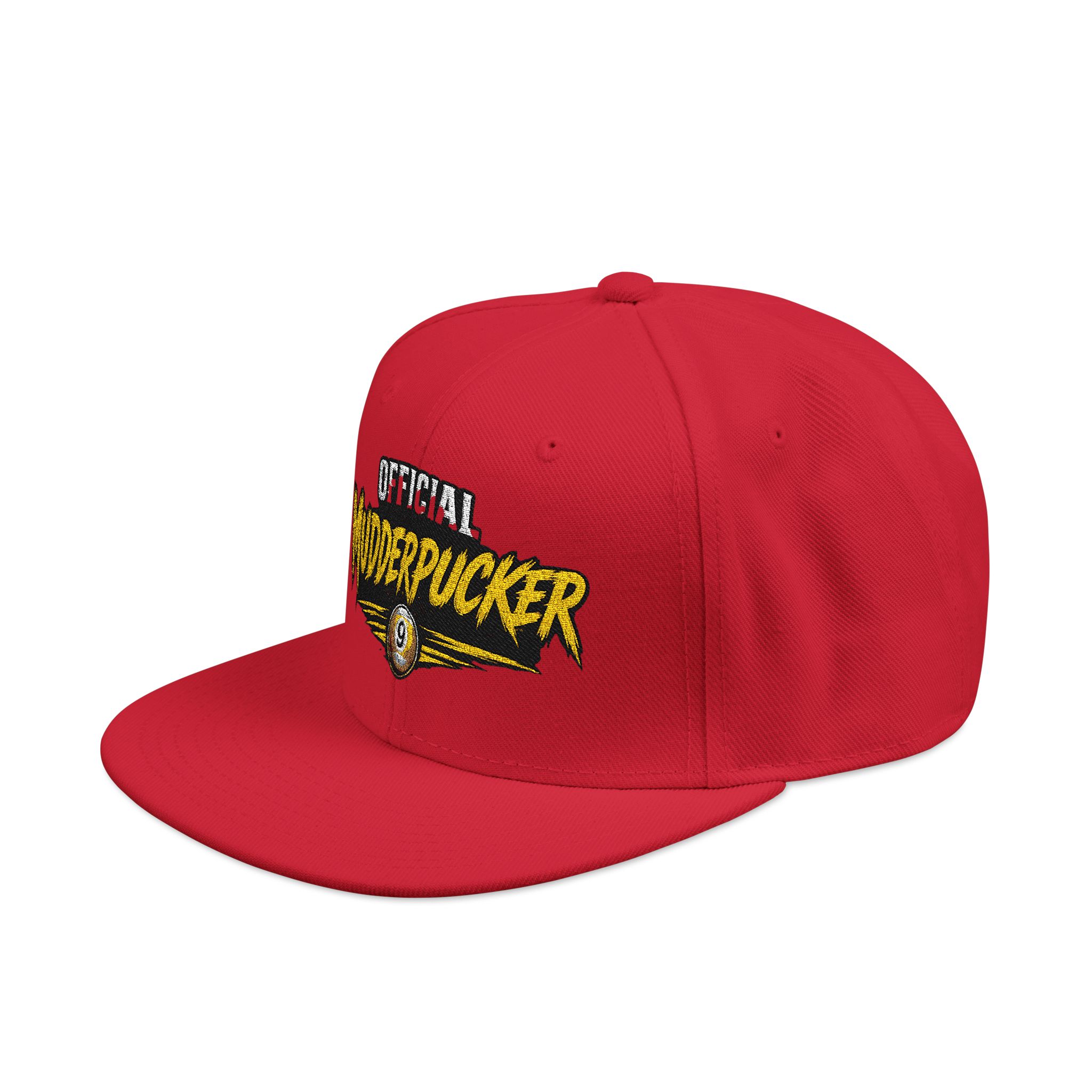 Original Mudderpucker Snapback Hat | Embroidered Flat Bill Cap - Image 49