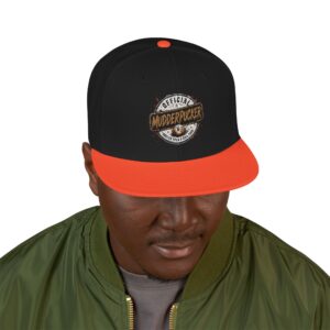 Official Mudderpucker Embroidered Snapback Hat |  Flat Bill Cap