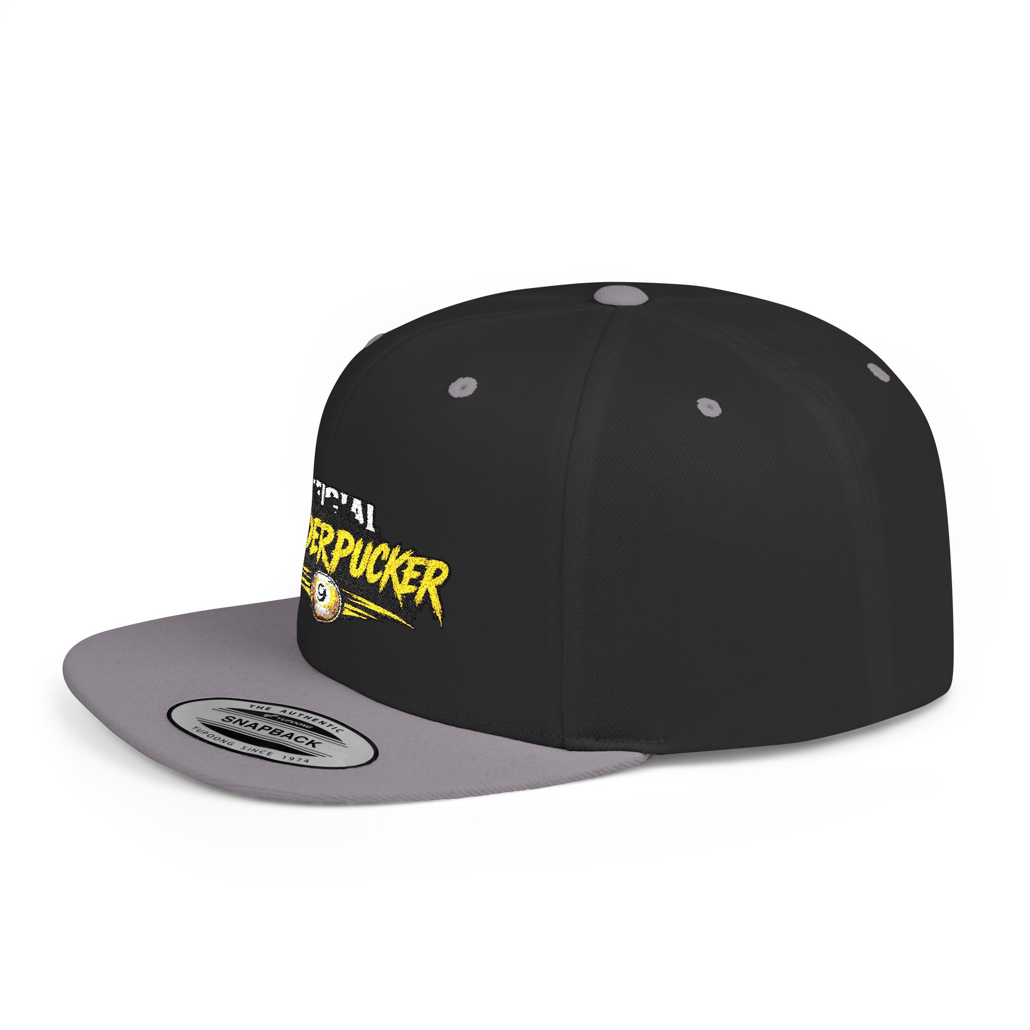 Snapback Hat — "Official Mudderpucker" Embroidered Flat-Bill Cap - Image 3