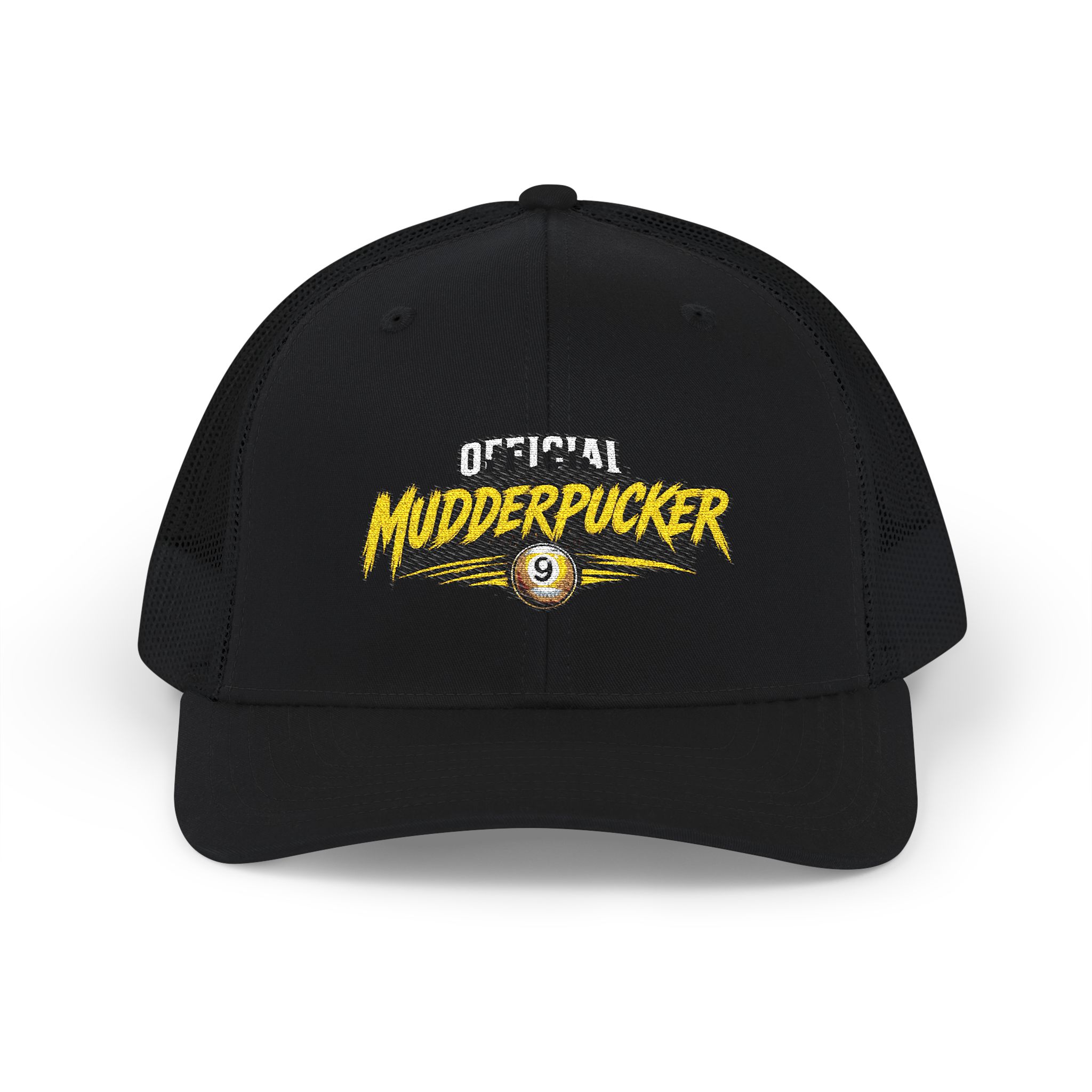 Mudderpucker Trucker Cap – Vintage Racing Logo Snapback - Image 17